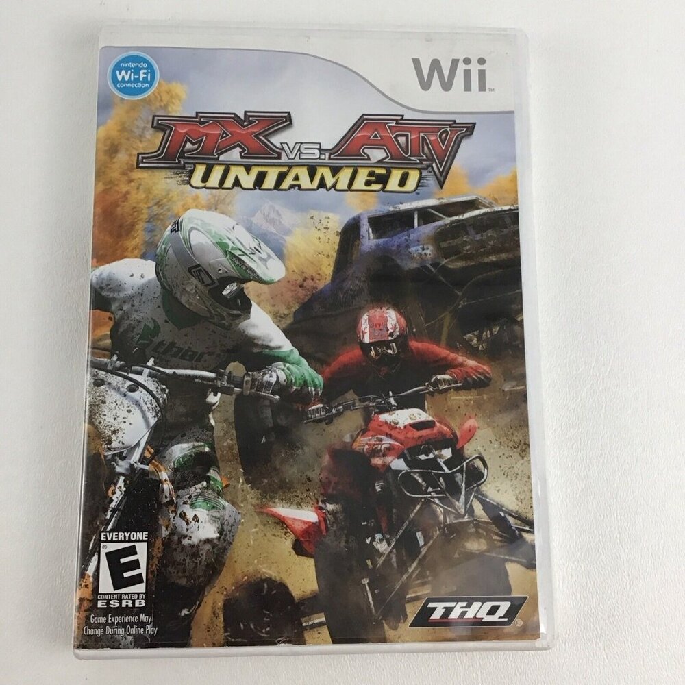 Nintendo Wii Video Game MX vs ATV Untamed Racing Offroad Bikes Monster Trucks